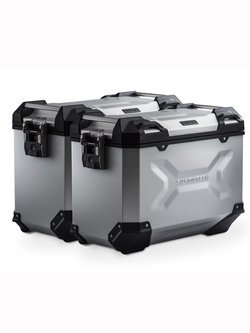 Zestaw: kufry boczne TRAX ADV + stelaże EVO SW-MOTECH 45/45L do motocykla Kawasaki Versys 1000 (15-18) [pojemność 2 x 45 L]