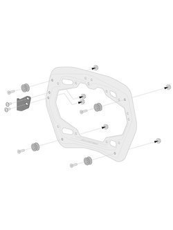 Zestaw: kufry boczne TRAX ADV + stelaże EVO Sw-Motech Yamaha XT 660 Z Tenere DM02 (07-16) (pojemność: 2 x 45 L)