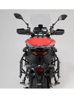 Zestaw: kufry boczne TRAX ADV + stelaże PRO SW-MOTECH 45/45L do motocykla Yamaha Tracer 9 RN70 (20-) [pojemność 2 x 45 L] czarne
