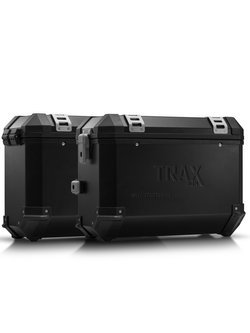 Zestaw: kufry boczne TRAX ION + stelaże EVO SW-MOTECH do Honda NC700 S/X (11-14), NC750 S/X (14-15) [pojemność 2 x 37 L] czarne