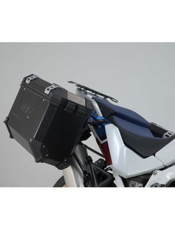 Zestaw: kufry boczne TRAX ION + stelaże PRO SW-MOTECH 45/37 L do motocykla Honda CRF1100 L Africa Twin /  Adventure Sports (19-) [pojemność 45 + 37L]