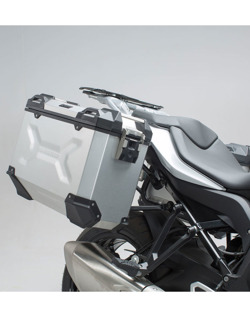 Zestaw: kufry boczne TRAX ION + stelaże SW-MOTECH 45/45 L/R do motocykla BMW R 1200 RS (15-19), R 1250 R / RS (19-) [pojemność 2 x 45 L]