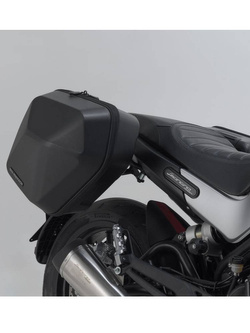 Zestaw: kufry boczne plastikowe Urban ABS + stelaże SLC Sw-Motech Benelli Leoncino 500 / Trail (17-) [pojemność: 2 x 16,5l]