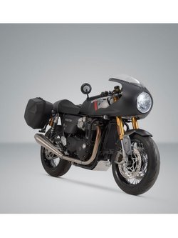 Zestaw: kufry boczne plastikowe Urban ABS + stelaże SLC Sw-Motech Triumph Thruxton 1200/R (16-19) [pojemność: 2 x 16,5l]