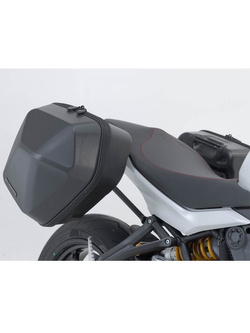 Zestaw: kufry boczne plastikowe Urban ABS + stelaże SLC Sw-Motech do Ducati Monster 1200, Super Sport 950 / S [pojemność: 2 x 16,5l]