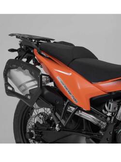 Zestaw: kufry boczne + stelaż PRO ABS ® Aero System Sw-Motech do KTM 790 Adventure (23-), 890 Adventure / R (22-)