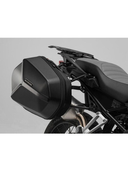 Zestaw: kufry boczne + stelaże EVO ABS ® Aero System Sw-Motech do Honda CBF 500 (04-06)/600N/S (04-13)/1000 (06-09) [pojemność: 2 x 25 L]