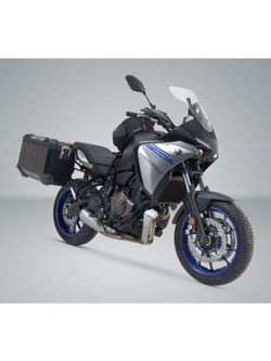 Zestaw: kufry boczne + stelaże EVO TRAX ADV SW-Motech Yamaha MT-07 Tracer (16-) [poj.: 2 x 45 L] czarne