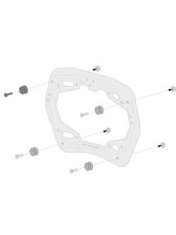 Zestaw: kufry boczne + stelaże PRO ABS ® Aero System Sw-Motech do Honda NC750XD (20-)