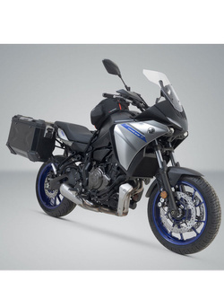 Zestaw: kufry boczne + stelaże PRO TRAX ADV SW-Motech Yamaha MT-07 Tracer (16-) [poj.: 2 x 37 L] czarne