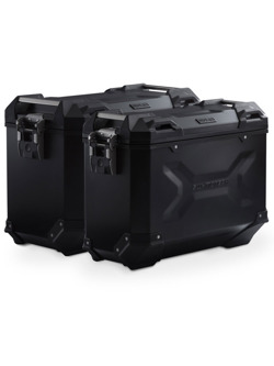 Zestaw: kufry boczne + stelaże TRAX ADV SW-MOTECH 37/45 L/P do motocykla BMW F 750 / 850 GS/ Adv (18-) [pojemność 37+ 45 L]