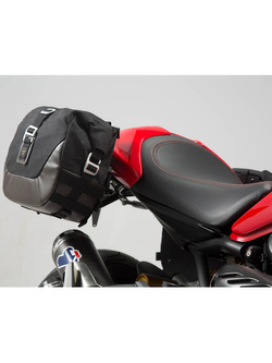 Zestaw sakw bocznych Legend Gear LC2/LC1 ze stelażami SW-MOTECH Ducati Monster 1200/S (16-) czarno-brązowych