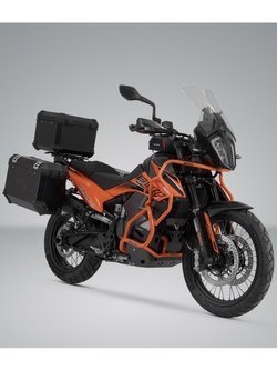 Zestaw zabezpieczający motocykl Adventure SW-MOTECH KTM 790 Adv./R (19-21), Adventure 890 (21-22), R (21-) pomarańczowy