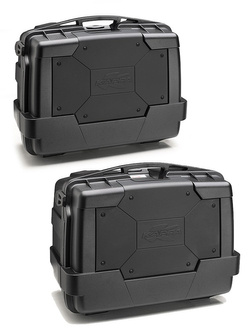 Zestaw 2 kufrów bocznych Kappa Monokey KGR33N Garda (czarny) [pojemność: 2 x 33 L]