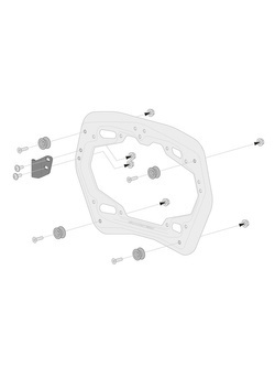 Zestaw: kufry boczne 45/37 + kufer centralny TRAX ADV + stelaże SW-Motech BMW F 850 GS Adventure (20-)/ F 900 GS Adventure (24-)