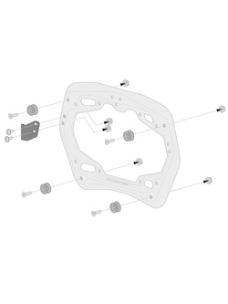 Zestaw: kufry boczne 45/45l + kufer centralny 38l Trax Adv + stelaże SW-MOTECH BMW R 1300 GS (23-) czarne