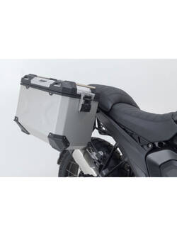 Zestaw: kufry boczne 45/45l + kufer centralny 38l Trax Adv + stelaże SW-MOTECH BMW R 1300 GS (23-) srebrne