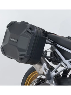 Zestaw: kufry boczne DUSC L + kufer centralny DUSC M + stelaże PRO + stelaż Adventure-Rack SW-Motech BMW R 1200 GS (12-18) [poj.: 1 x 33l + 2 x 41l]