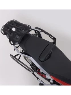 Zestaw: kufry boczne DUSC L + kufer centralny DUSC M + stelaże PRO + stelaż Adventure-Rack SW-Motech Moto Guzzi V85 TT (19-23) [poj.: 1 x 33l + 2 x 41l]