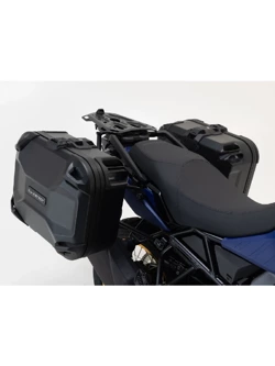 Zestaw: kufry boczne DUSC M + stelaże PRO SW-Motech Yamaha Tracer 9/ GT (20-)/ GT+ (22-) [poj.: 2 x 33 l]