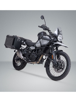 Zestaw: kufry boczne TRAX ADV + stelaże PRO SW-Motech Royal Enfield Himalayan 450 (23-) czarne [poj.: 2 x 45 L]