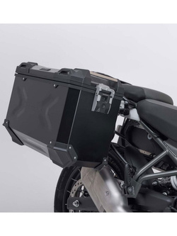 Zestaw: kufry boczne TRAX ADV + stelaże PRO SW-Motech Royal Enfield Himalayan 450 (23-) czarne [poj.: 2 x 45 L]