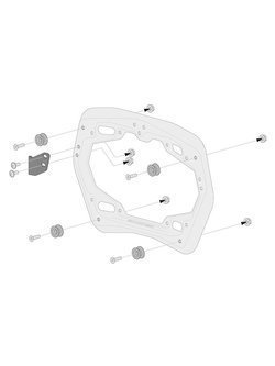 Zestaw: kufry boczne + stelaże PRO TRAX ADV SW-MOTECH 37/37 L do motocykla Ducati Multistrada 1260 Enduro [18-], Multistrada 950 [16-], Multistrada 950 / S [16-], Multistrada V2/ S [21-] [pojemność 2 x 37 L]