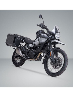 Zestaw: kufry boczne + stelaże PRO TRAX ADV SW-Motech Royal Enfield Himalayan 450 (23-) czarne [poj.: 2 x 37 L]